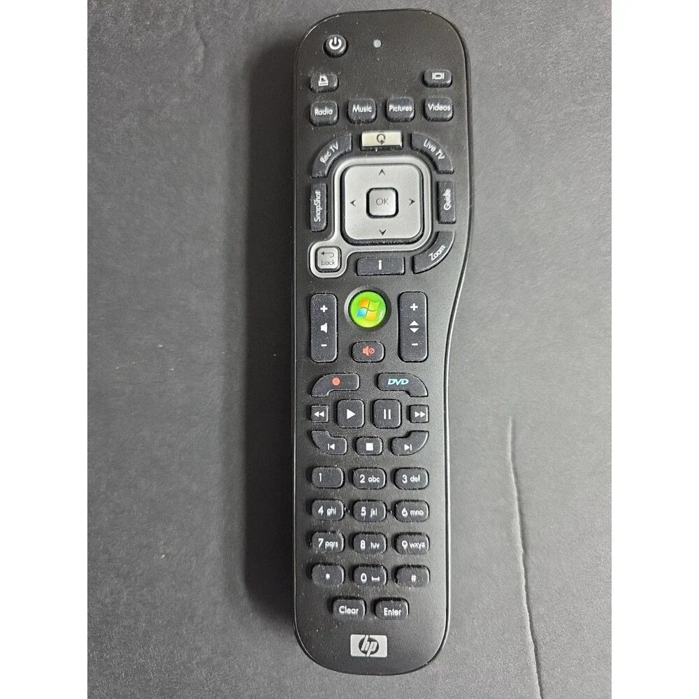 HEWLETT PACKARD MICROSOFT WINDOWS MEDIA CENTER REMOTE CONTROL P/N 438584-001
